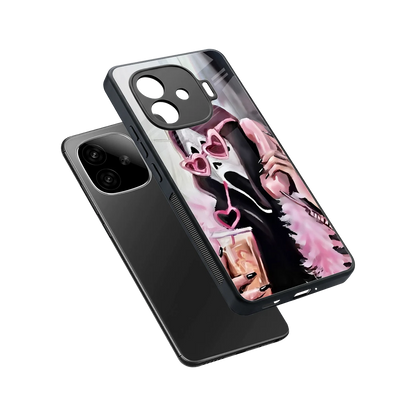 Killer Chiller sleek iqoo neo 10r 5g cover with tempered glass back and TPU edges