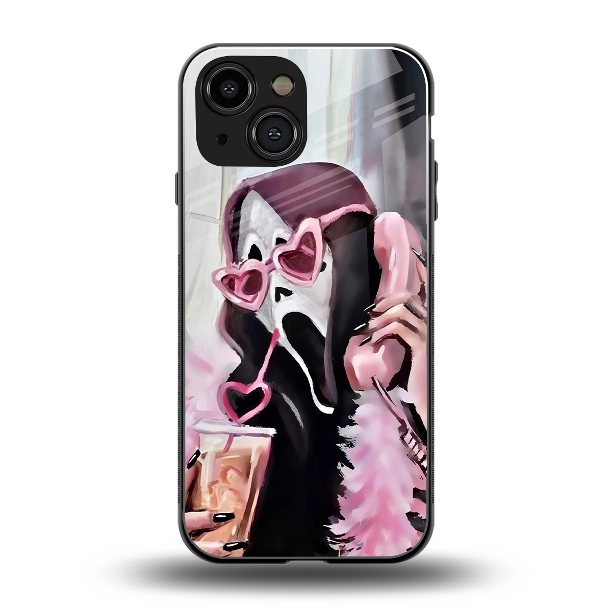 Killer Chiller back phone cover | glass case for iphone 13 mini