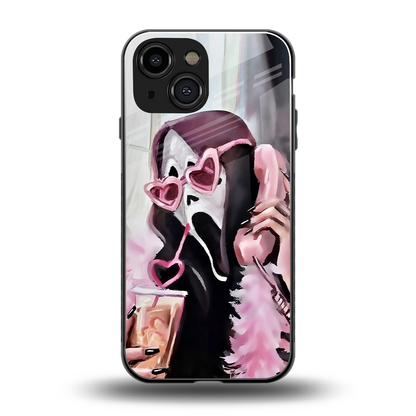 Killer Chiller back phone cover | glass case for iphone 13 mini