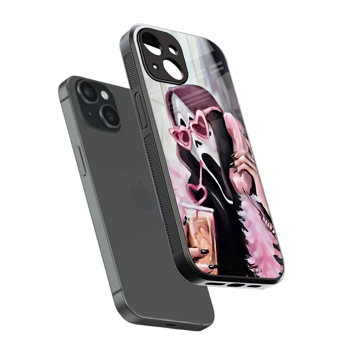 Killer Chiller sleek iphone 13 cover with tempered glass back and TPU edges