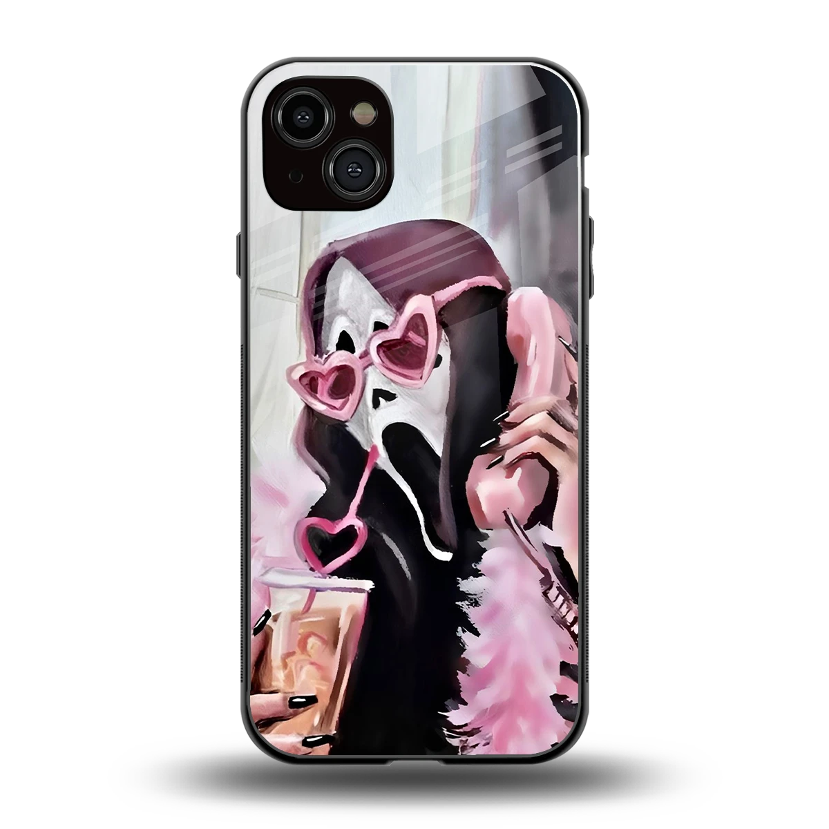 Killer Chiller back phone cover | glass case for iphone 15 plus