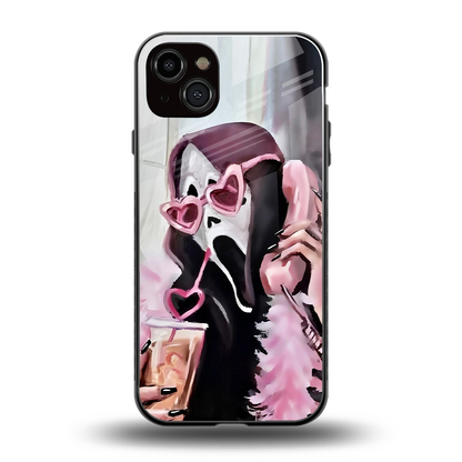 Killer Chiller back phone cover | glass case for iphone 15 plus