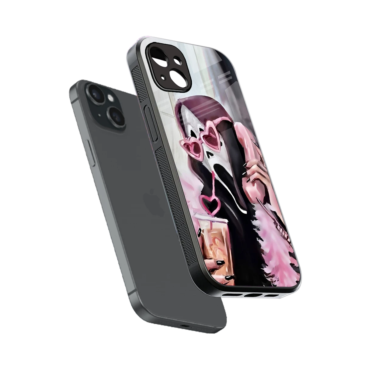 Killer Chiller sleek iphone 15 plus cover with tempered glass back and TPU edges