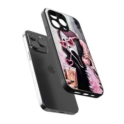 Killer Chiller sleek iphone 15 pro max cover with tempered glass back and TPU edges