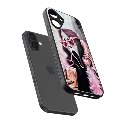 Killer Chiller sleek iphone 16 plus cover with tempered glass back and TPU edges