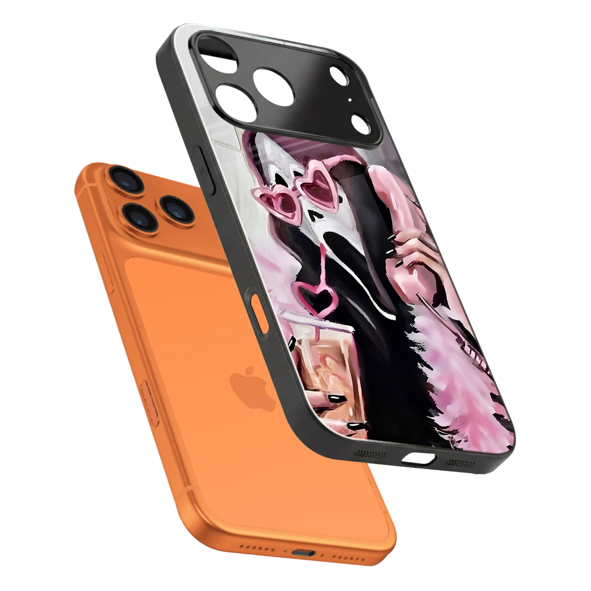 Killer Chiller sleek iphone 17 pro max cover with tempered glass back and TPU edges