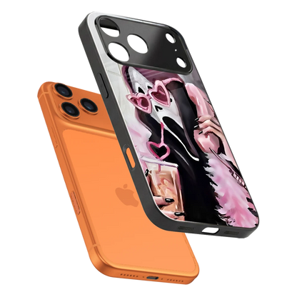 Killer Chiller sleek iphone 17 pro max cover with tempered glass back and TPU edges