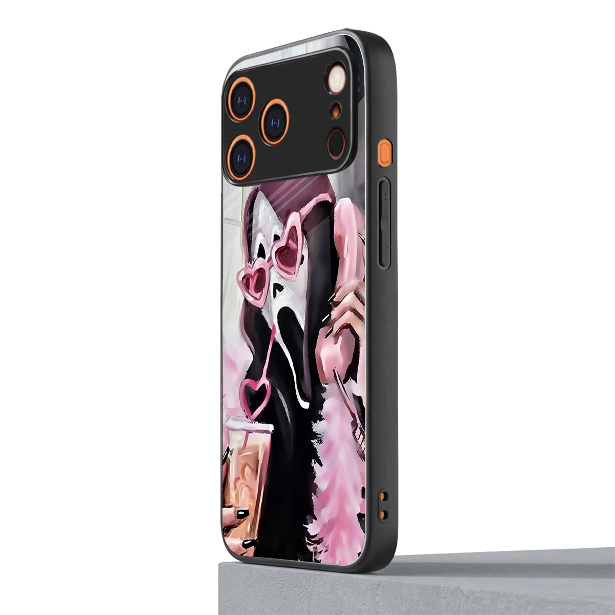 Killer Chiller iphone 17 pro max mobile cover | shockproof glass phone case