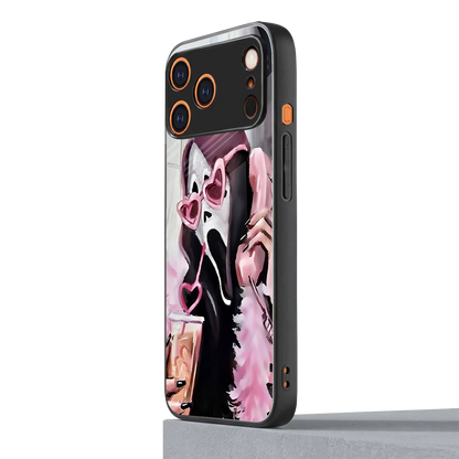 Killer Chiller iphone 17 pro max mobile cover | shockproof glass phone case
