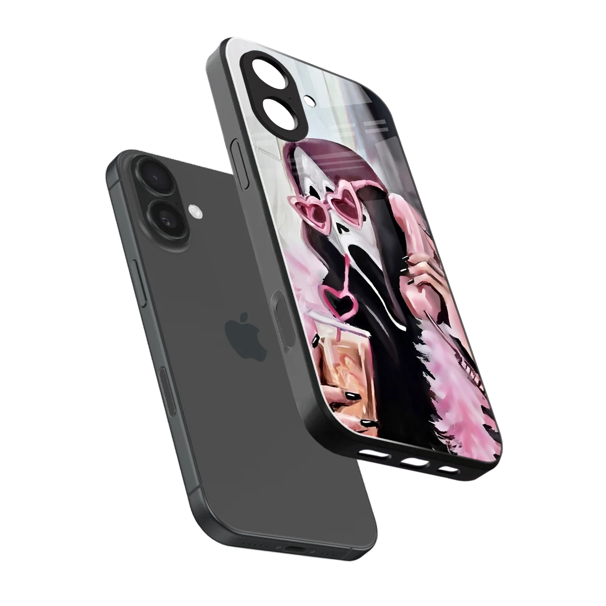 Killer Chiller sleek iphone 17 cover with tempered glass back and TPU edges