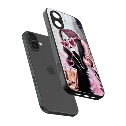 Killer Chiller sleek iphone 17 cover with tempered glass back and TPU edges