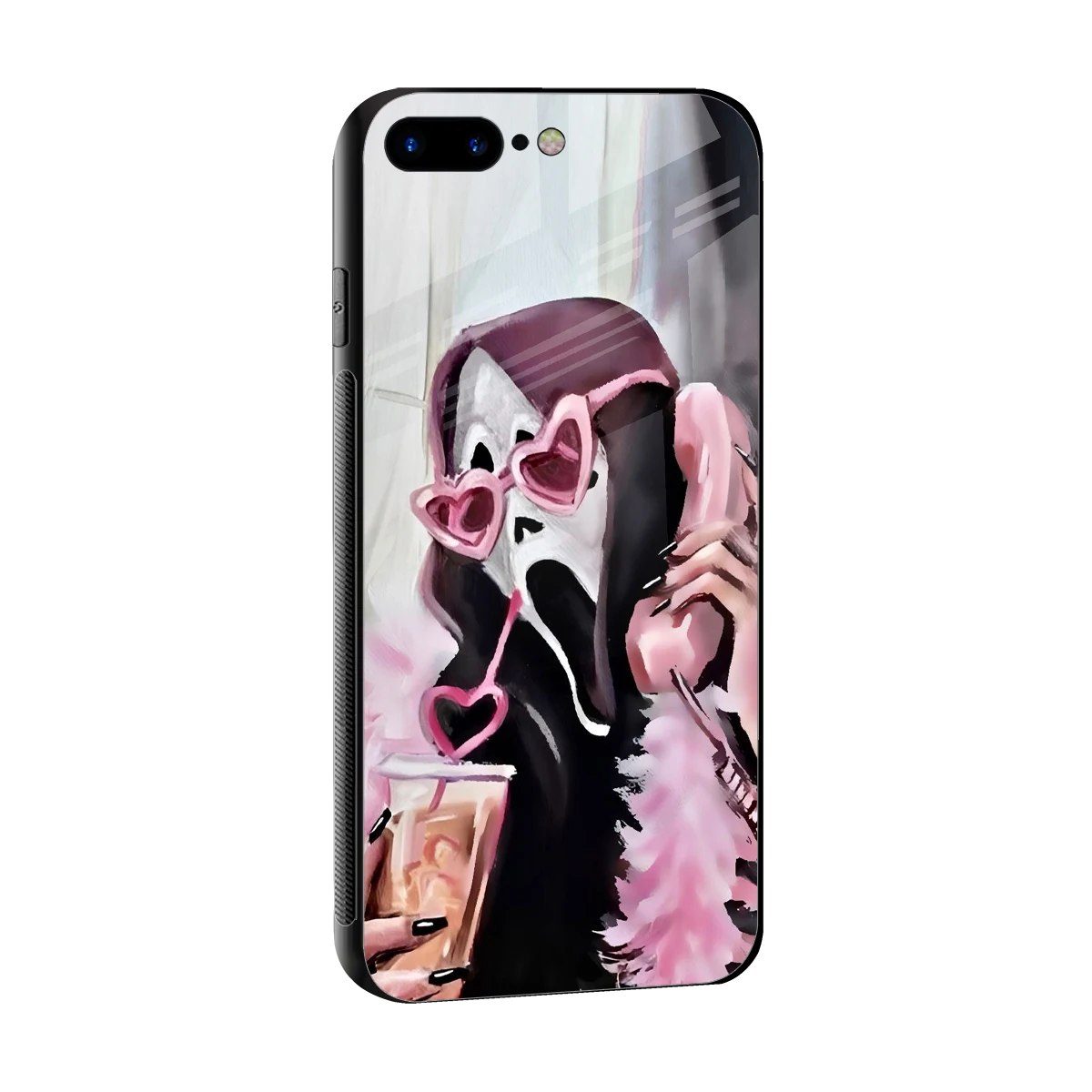 Killer Chiller sleek iphone 8 plus cover with tempered glass back and TPU edges