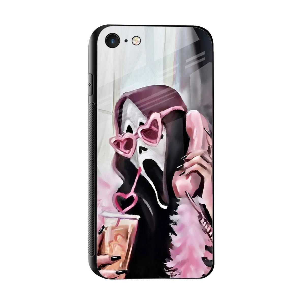 Killer Chiller sleek iphone 7 cover with tempered glass back and TPU edges