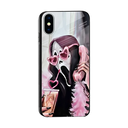 Killer Chiller sleek iphone xs cover with tempered glass back and TPU edges