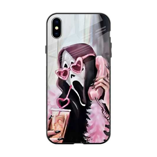 Killer Chiller back phone cover | glass case for iphone xs max