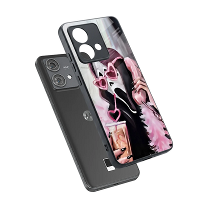 Killer Chiller sleek motorola edge 40 neo 5g cover with tempered glass back and TPU edges