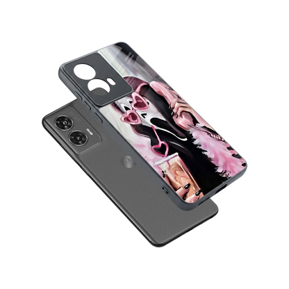 Killer Chiller sleek motorola edge 50 fusion cover with tempered glass back and TPU edges