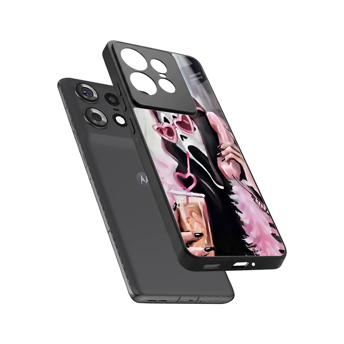 Killer Chiller sleek motorola edge 50 pro cover with tempered glass back and TPU edges