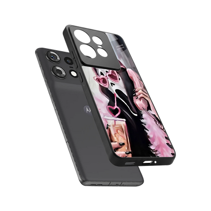 Killer Chiller sleek motorola edge 50 pro cover with tempered glass back and TPU edges