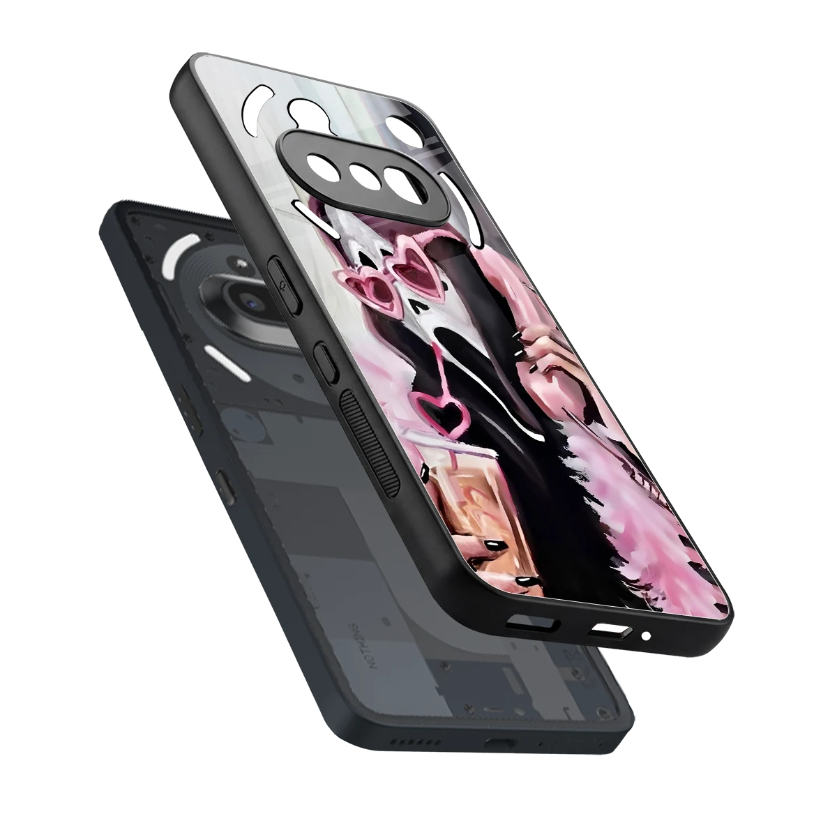 Killer Chiller sleek nothing phone 3a cover with tempered glass back and TPU edges