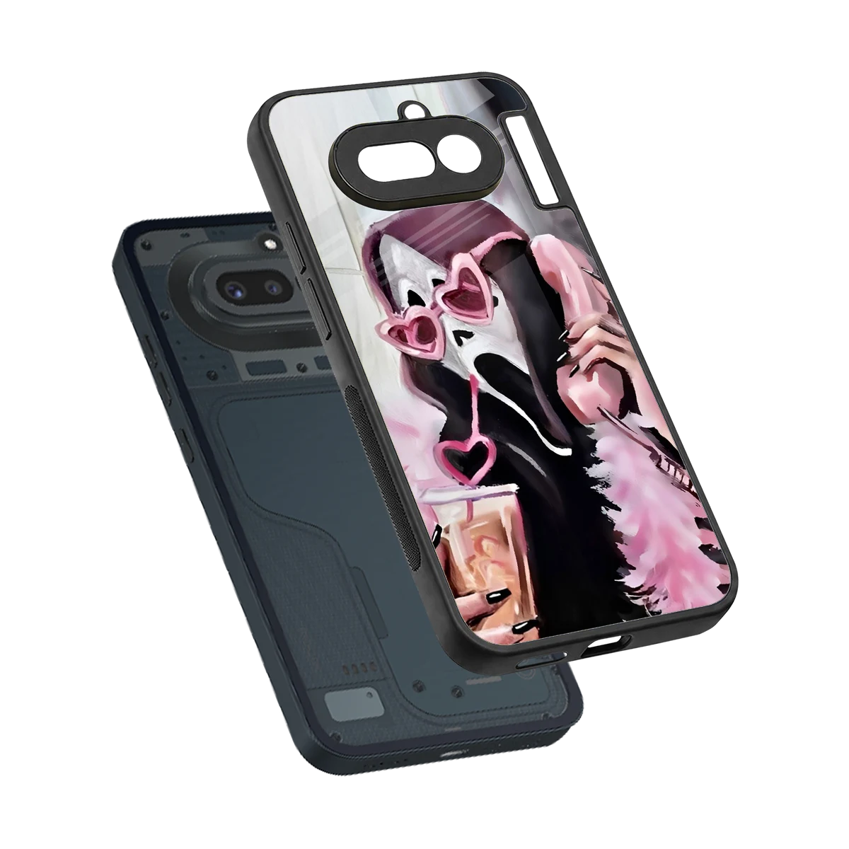 Killer Chiller sleek nothing phone 4a cover with tempered glass back and TPU edges