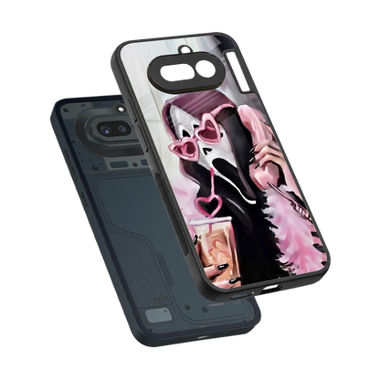 Killer Chiller sleek nothing phone 4a cover with tempered glass back and TPU edges