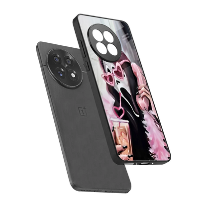 Killer Chiller sleek oneplus 13r cover with tempered glass back and TPU edges