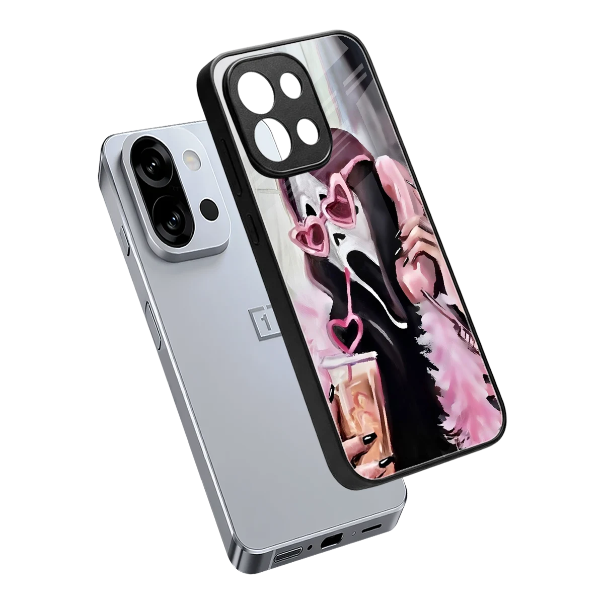 Killer Chiller sleek oneplus 13s cover with tempered glass back and TPU edges