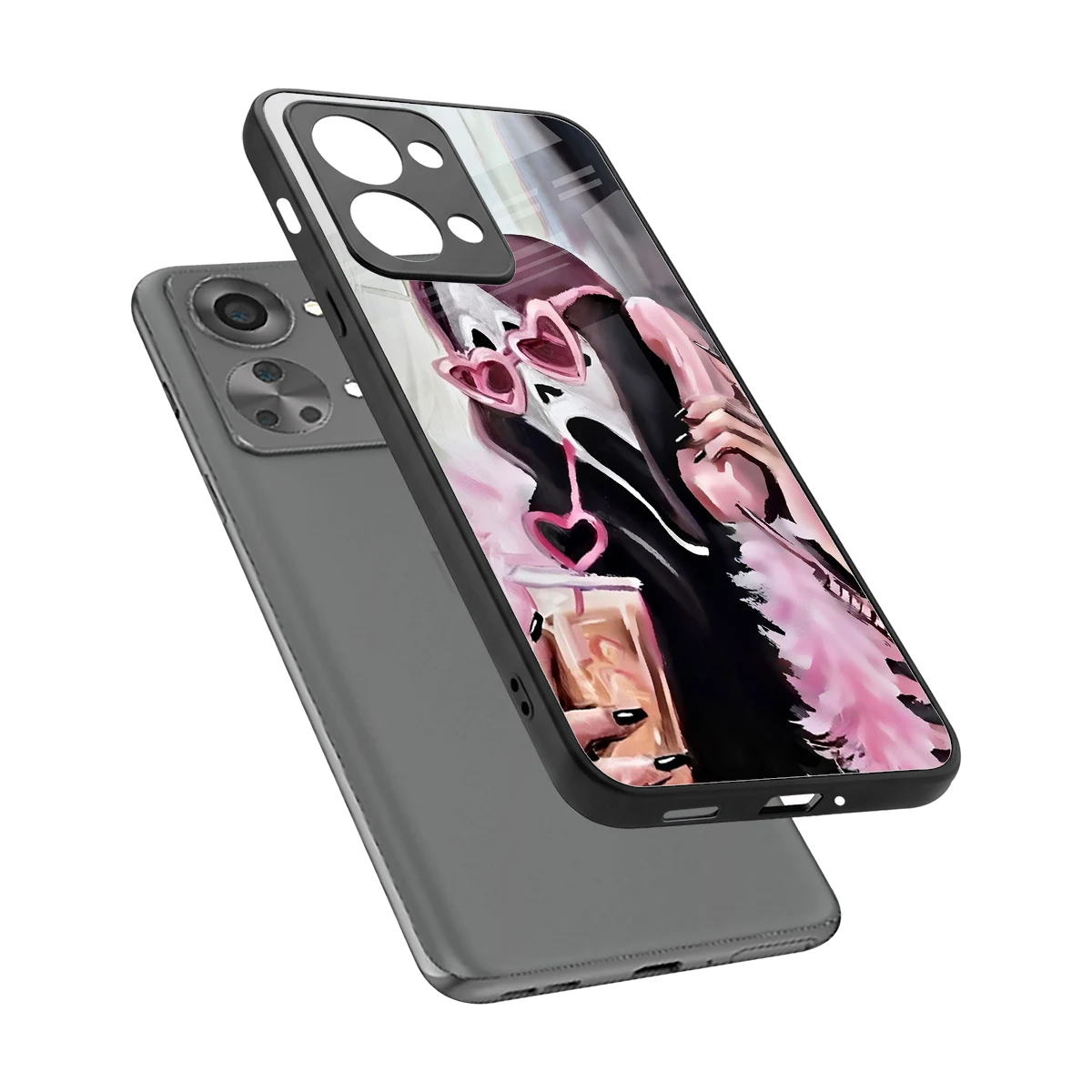 Killer Chiller sleek oneplus nord 2t cover with tempered glass back and TPU edges