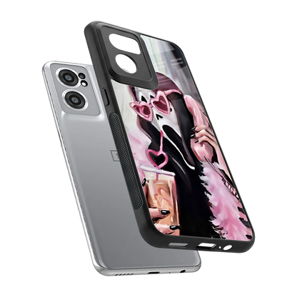 Killer Chiller sleek oneplus nord ce 2 cover with tempered glass back and TPU edges