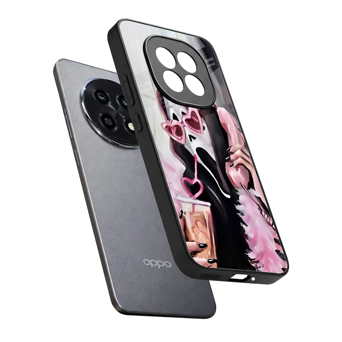 Killer Chiller sleek oppo f29 pro 5g cover with tempered glass back and TPU edges