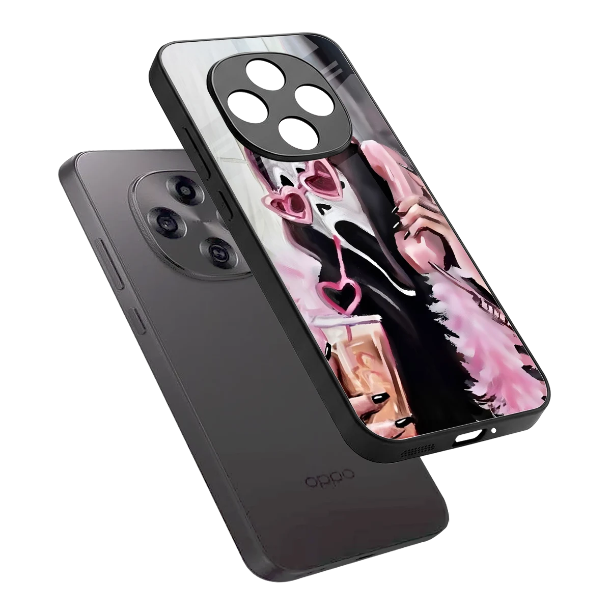 Killer Chiller sleek oppo f31 pro 5g cover with tempered glass back and TPU edges