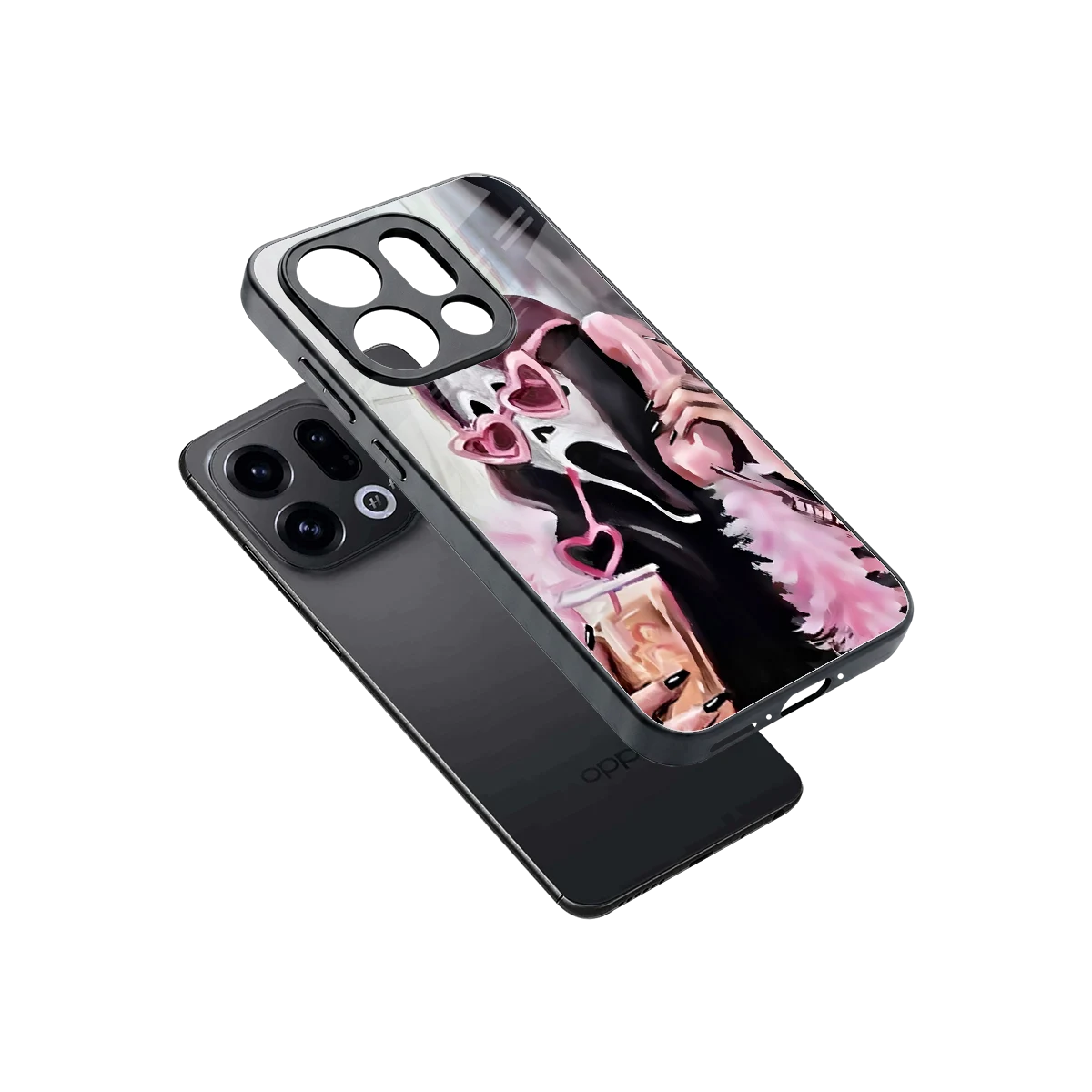 Killer Chiller sleek oppo find x9 cover with tempered glass back and TPU edges