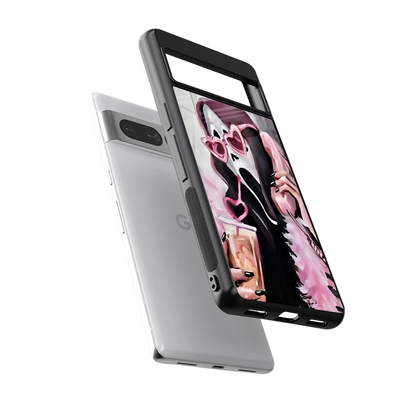 Killer Chiller sleek google pixel 7 pro cover with tempered glass back and TPU edges