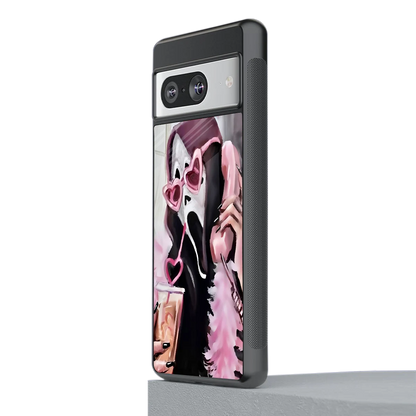 Killer Chiller stylish phone case for google pixel 8 | glossy glass and slim fit