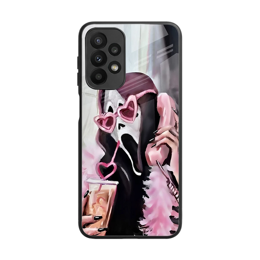 Killer Chiller back phone cover | glass case for samsung galaxy a23