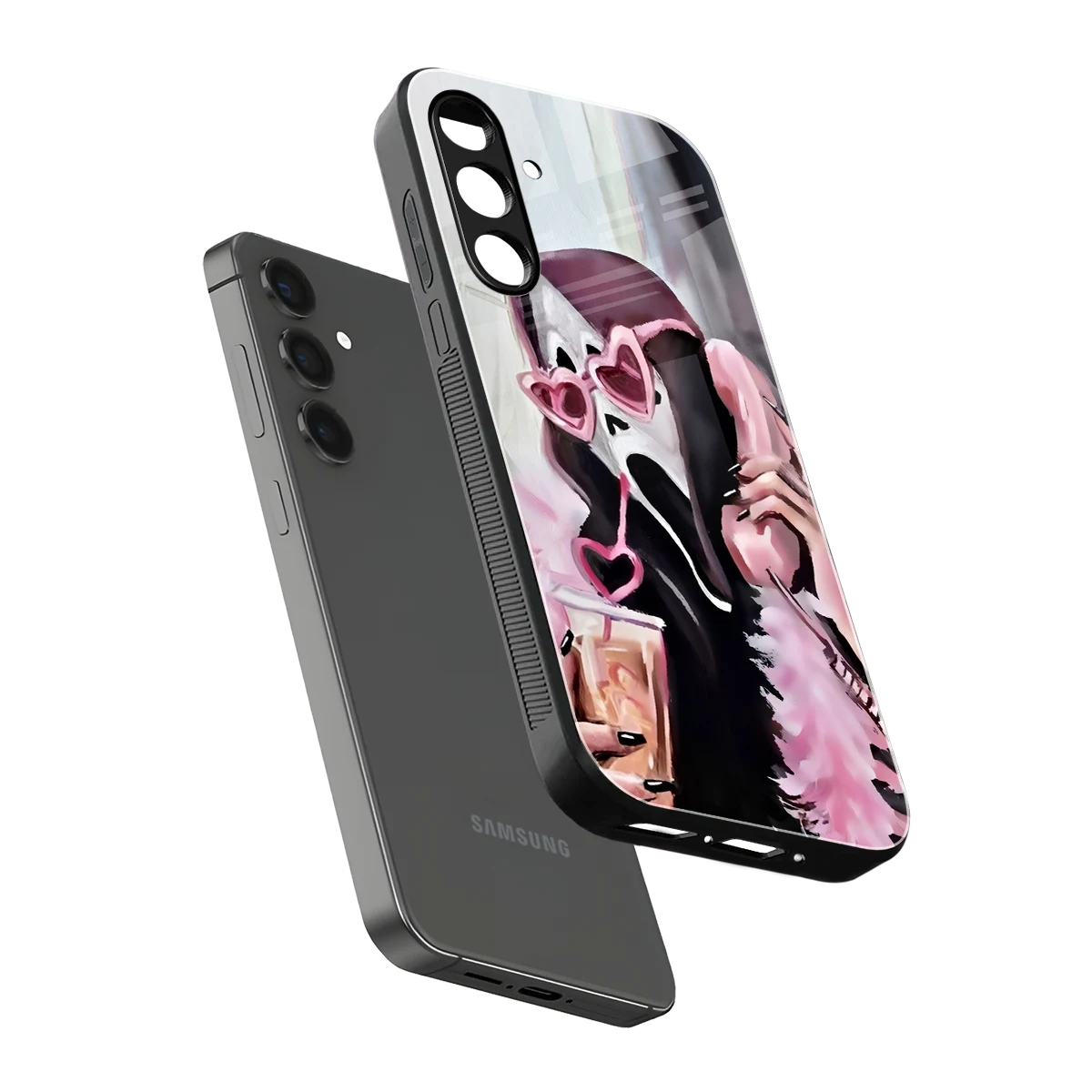 Killer Chiller sleek samsung galaxy a55 5g cover with tempered glass back and TPU edges