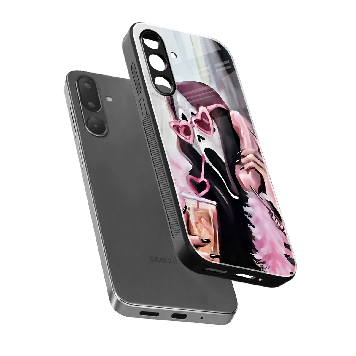 Killer Chiller sleek samsung galaxy m36 5g cover with tempered glass back and TPU edges