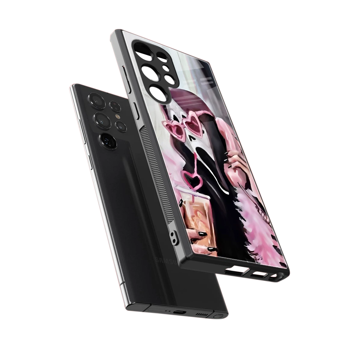 Killer Chiller sleek samsung galaxy s24 ultra cover with tempered glass back and TPU edges