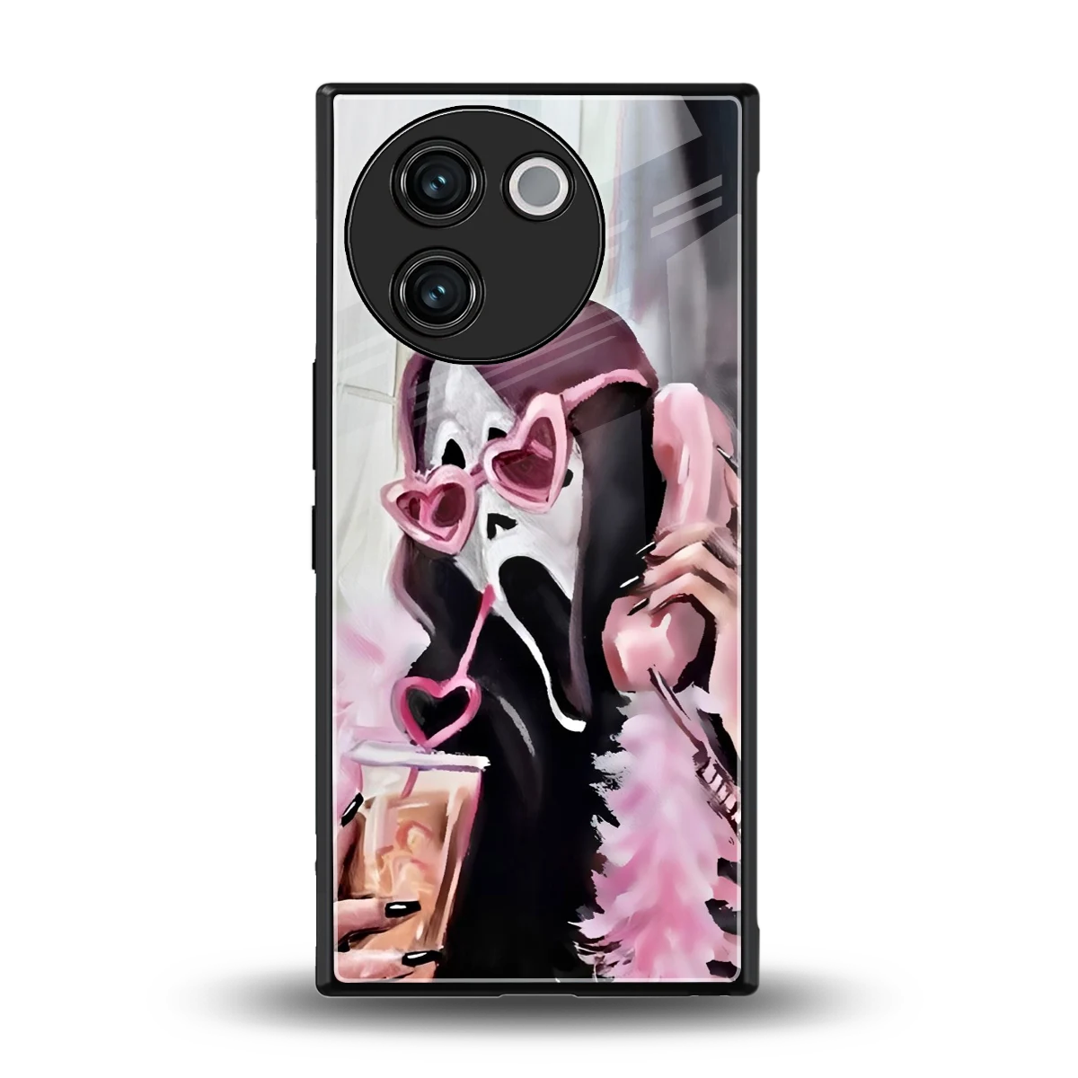 Killer Chiller back phone cover | glass case for vivo v30e