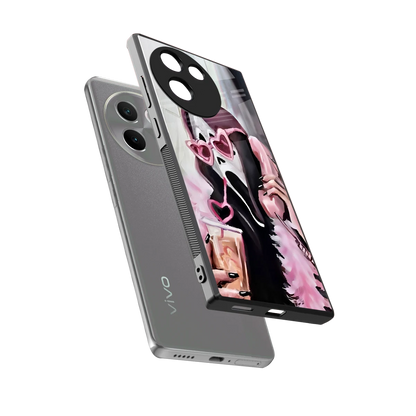 Killer Chiller sleek vivo v30e cover with tempered glass back and TPU edges