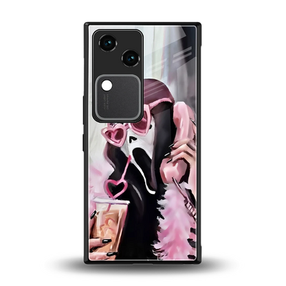 Killer Chiller back phone cover | glass case for vivo v30