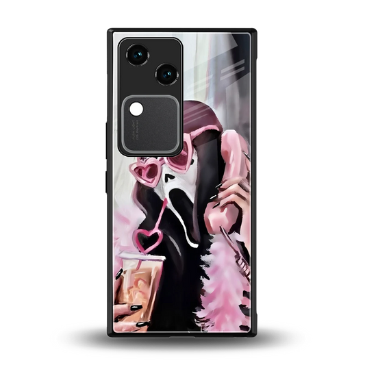 Killer Chiller back phone cover | glass case for vivo v30