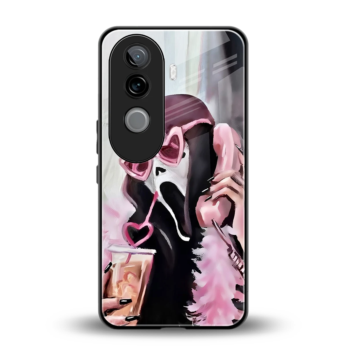 Killer Chiller back phone cover | glass case for vivo v40e