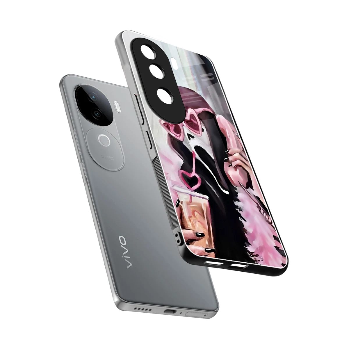 Killer Chiller sleek vivo v40e cover with tempered glass back and TPU edges