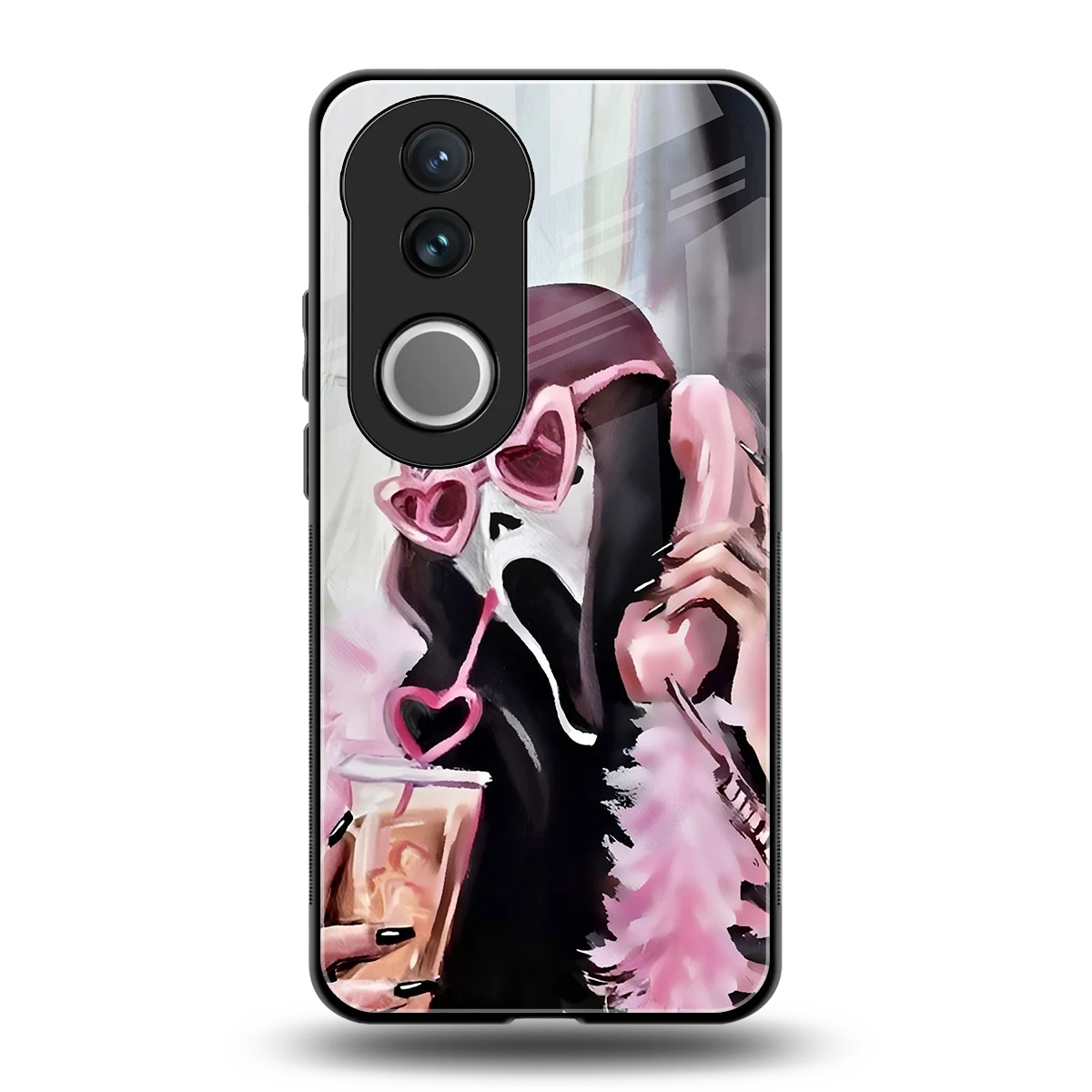 Killer Chiller back phone cover | glass case for vivo v50