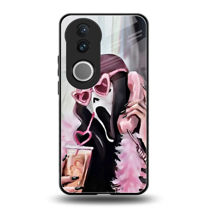 Killer Chiller back phone cover | glass case for vivo v50