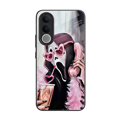 Killer Chiller back phone cover | glass case for vivo v70 fe