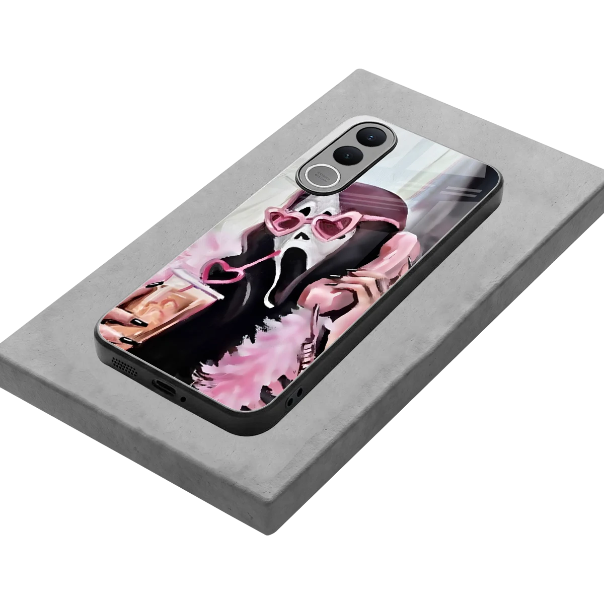 Killer Chiller stylish phone case for vivo v70 fe | glossy glass and slim fit