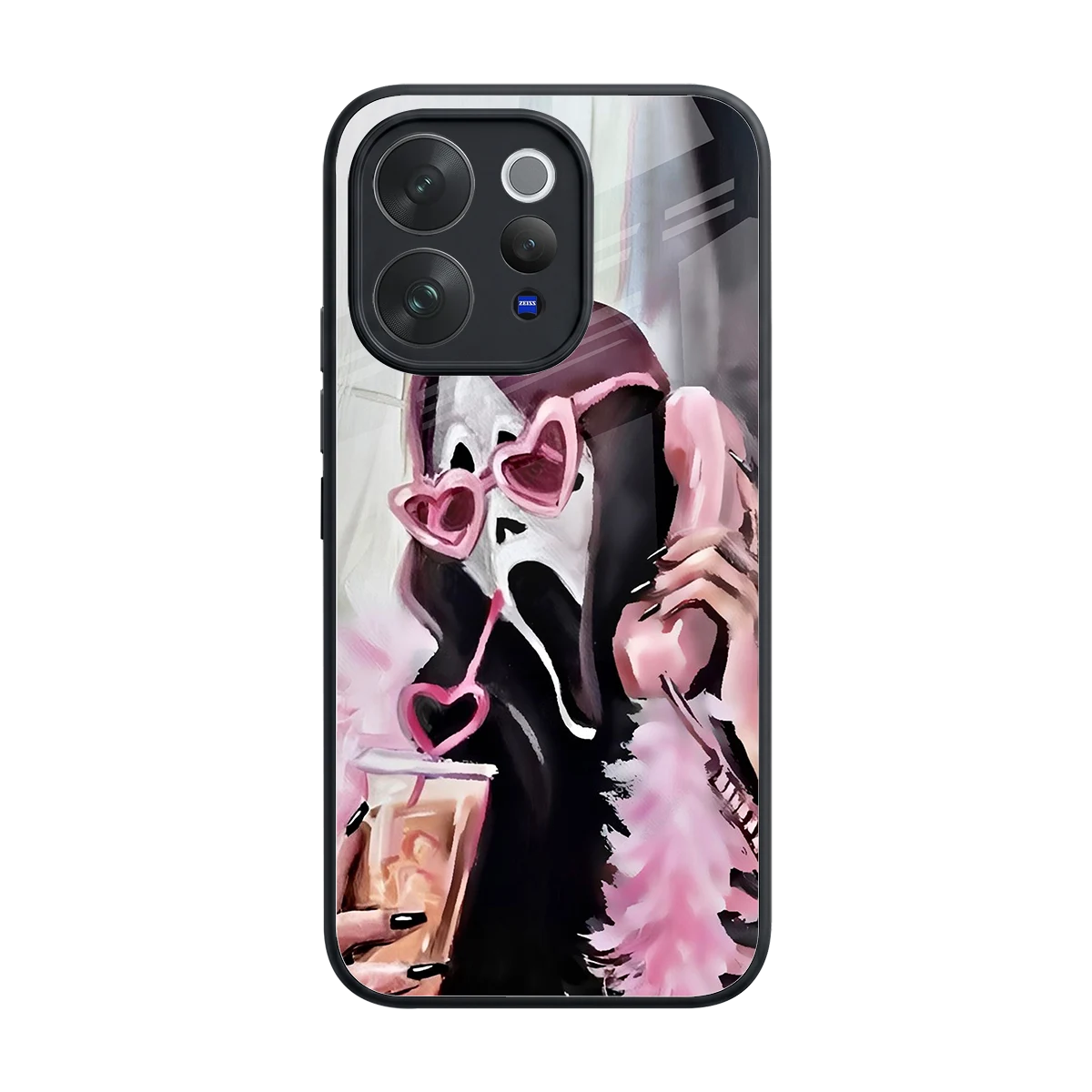 Killer Chiller back phone cover | glass case for vivo v70
